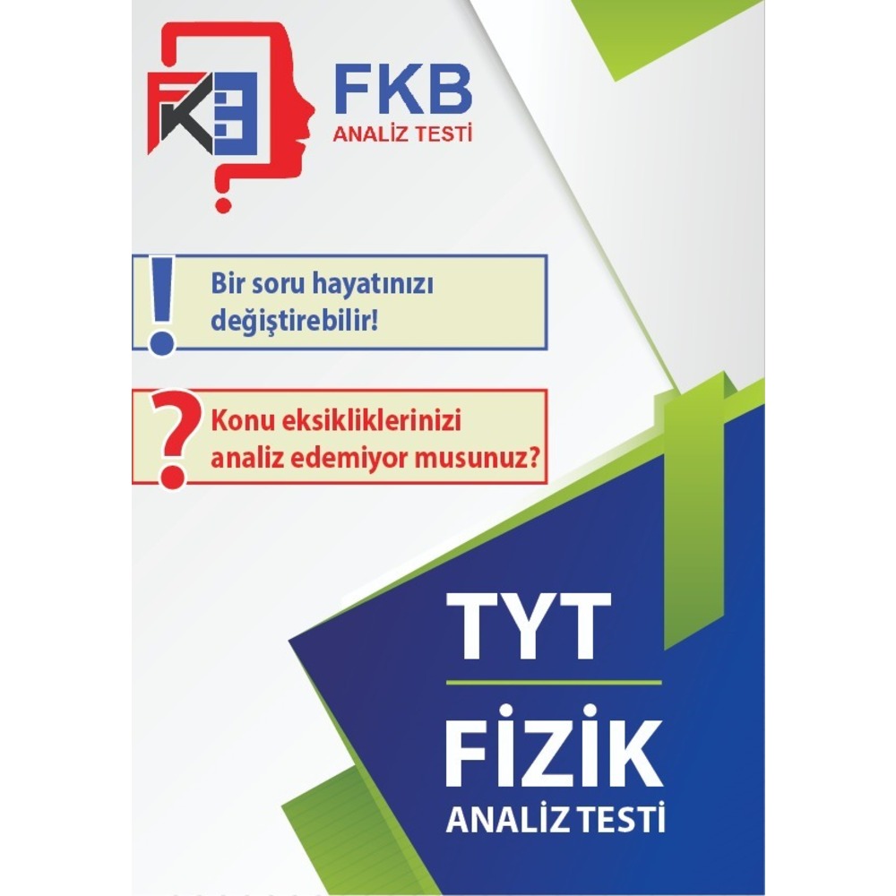 ONLİNE FKB ANALİZ TYT FİZİK TESTİ VE 3 SAAT EKSİK KAPATMA VİDEOSU