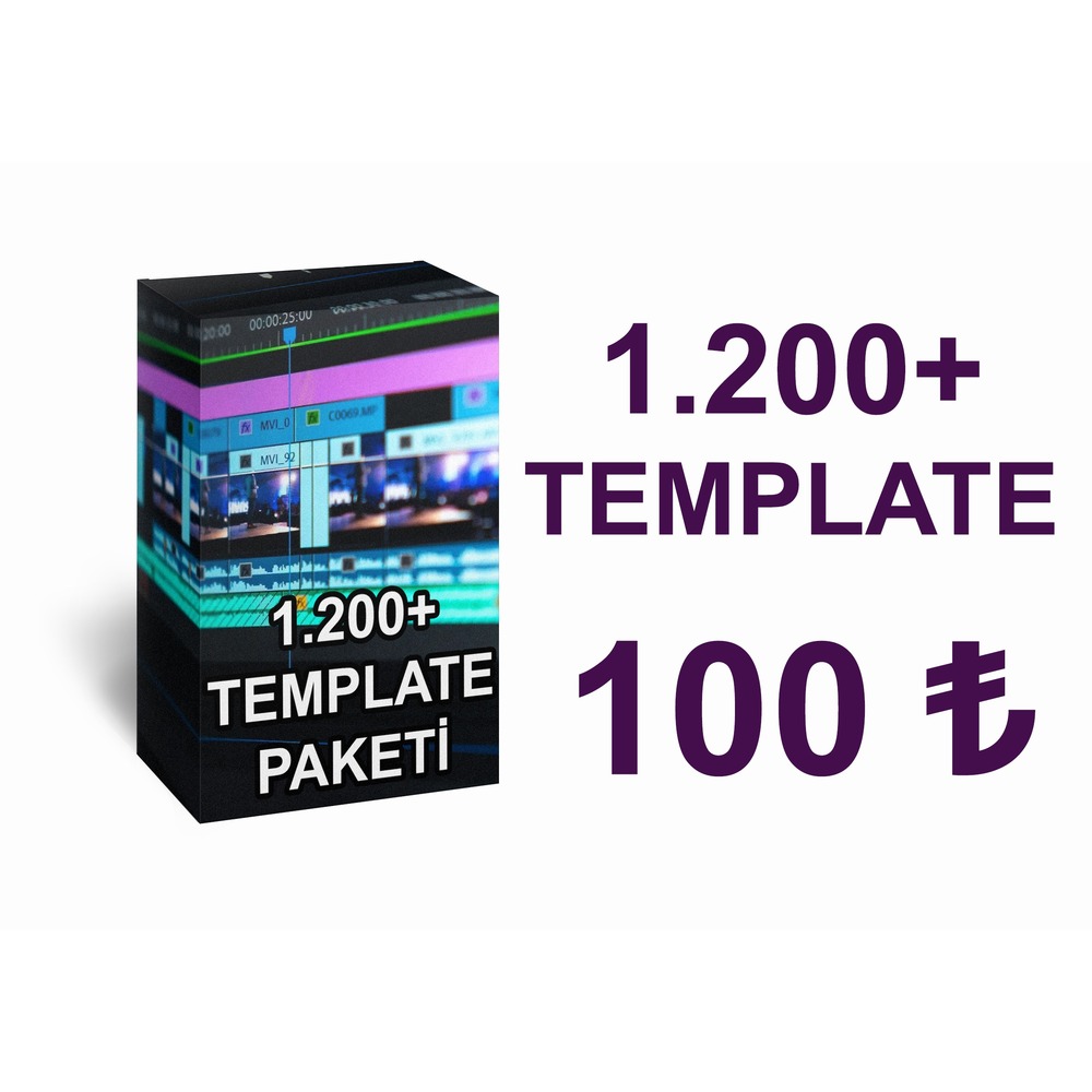 1.200+ TEMPLATE PAKETİ