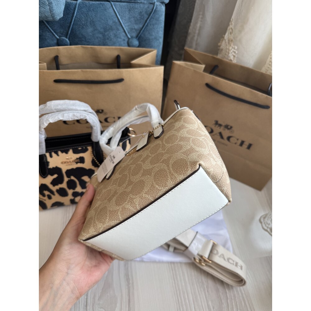 Coach mini city tote bej | Furya Luxury Brand