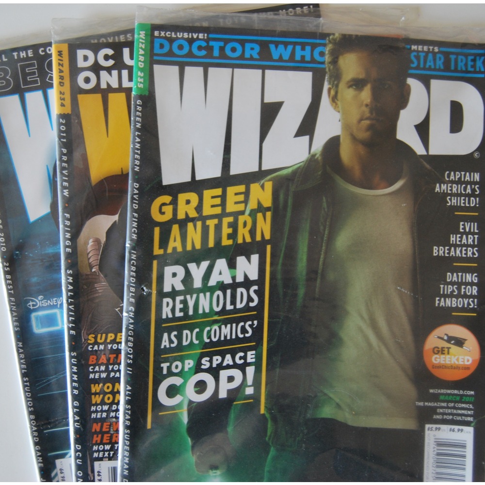 Wizard : Çizgi Roman Haber Dergisi - Ocak,Şubat,Mart 2011 Sayıları