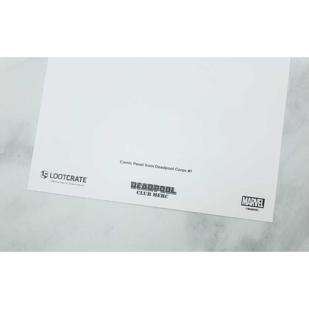 Deadpool Club Merc Marvel Loot Crate Exclusive Deadpool Corps #1 Art Print
