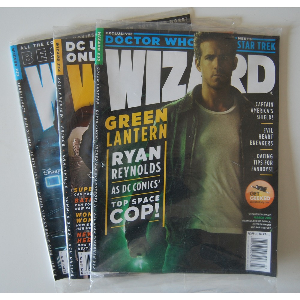 Wizard : Çizgi Roman Haber Dergisi - Ocak,Şubat,Mart 2011 Sayıları