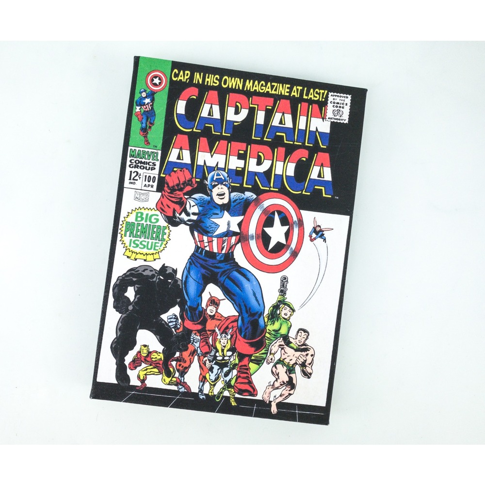 Captain America ilk sayısı Canvas Baskı Poster