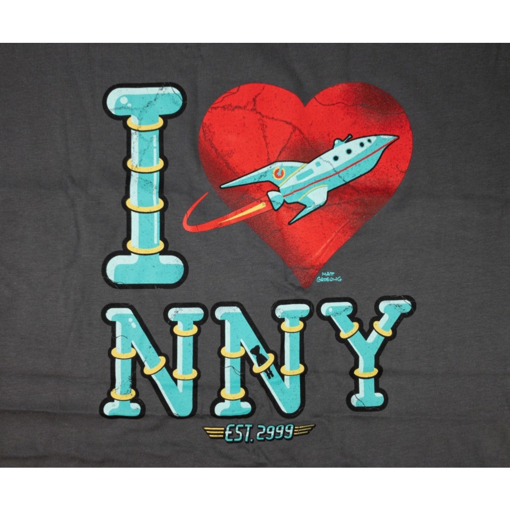 Futurama - I <3 NNY T-shirt - Medium