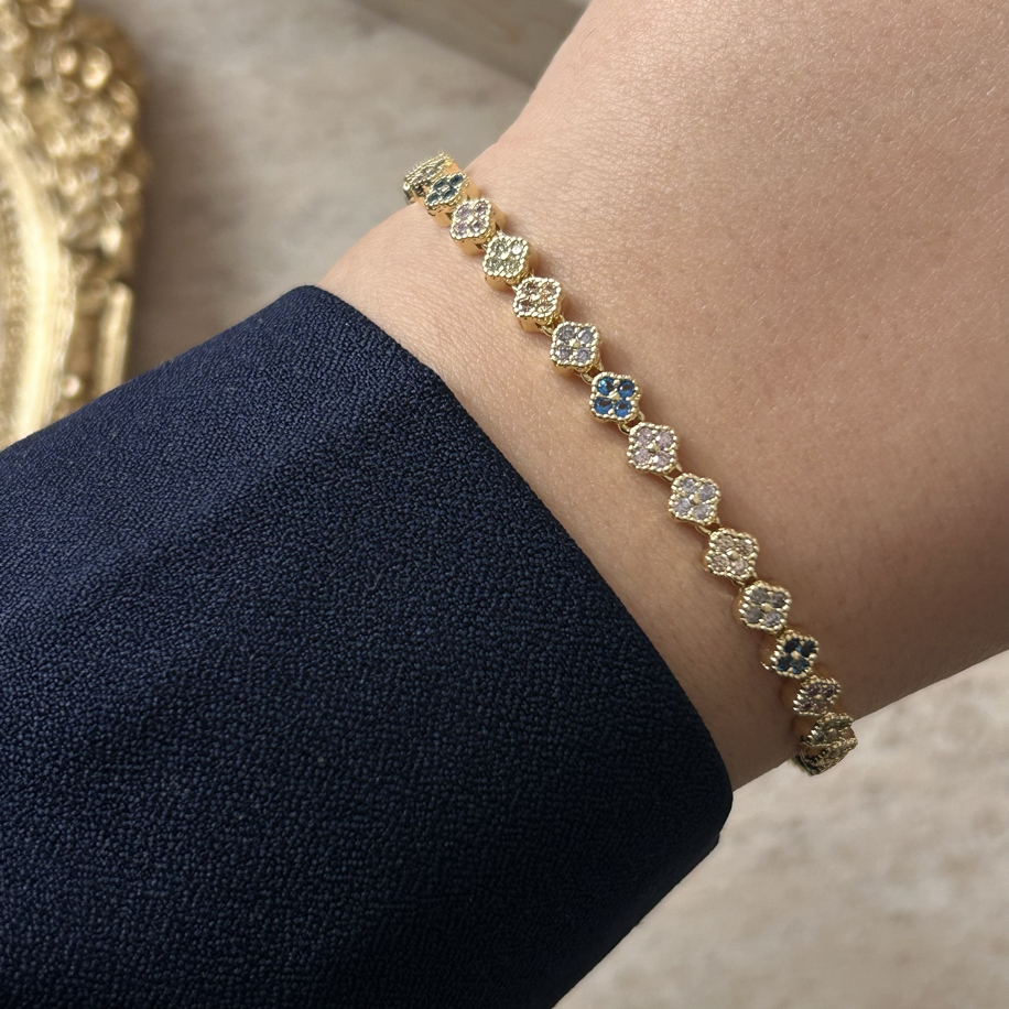 Glints Vip Gold Renkli Yonca Bileklik | VIP | Glint.Co Accessory