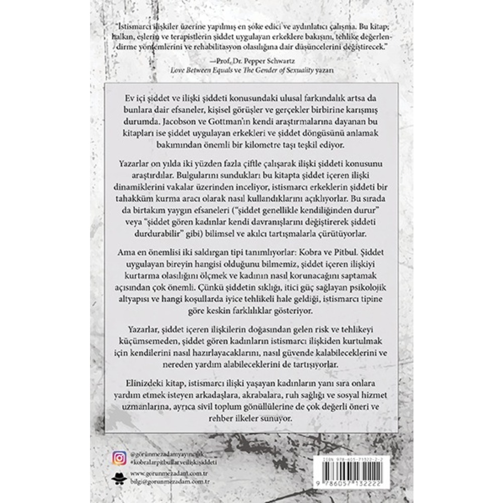 Kobralar, Pitbullar ve İlişki Şiddeti / Jacobson, Gottman