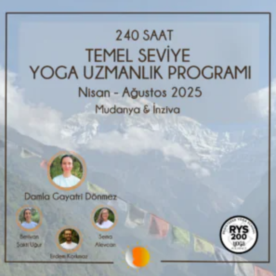 240 Saat Temel Seviye Yoga Uzmanlık Programı (RYT-200)- Ön Ödeme