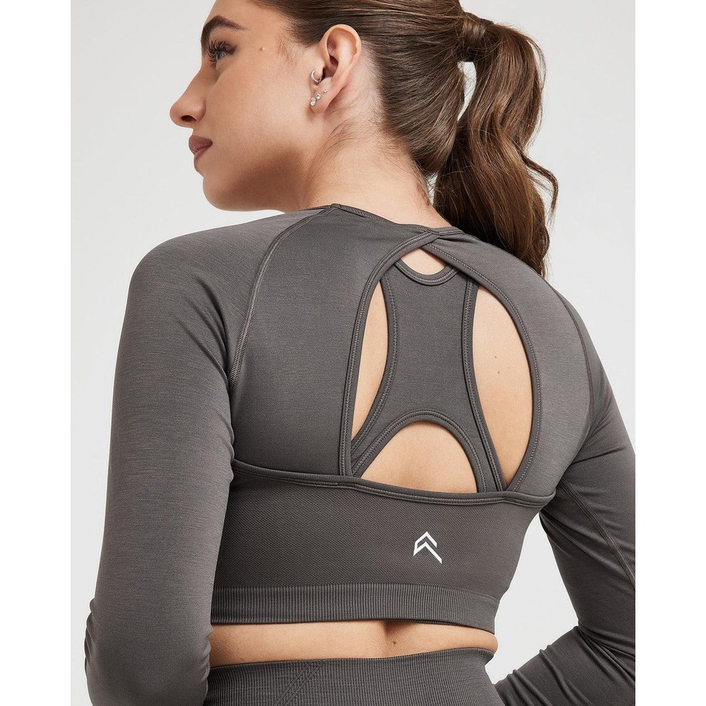 Oneractive Crop Uzun Kol | Gym Tayt