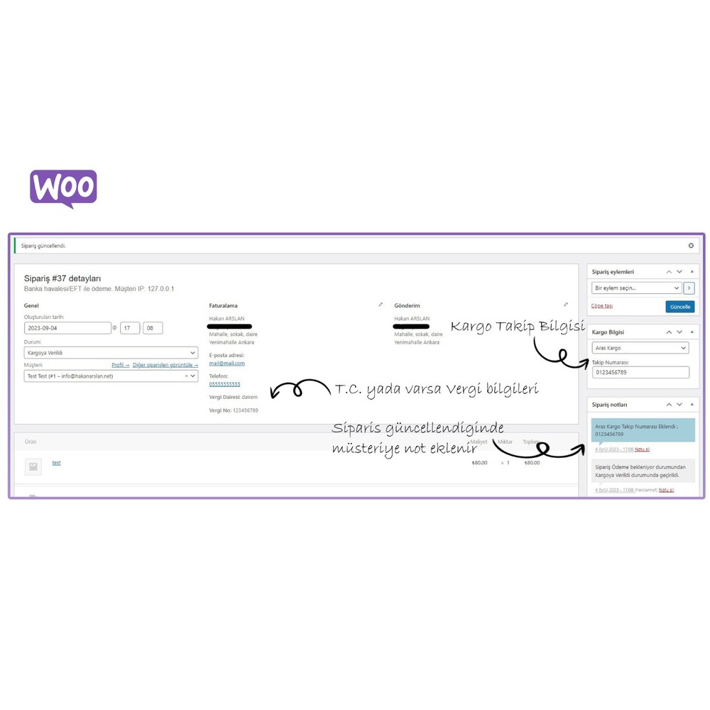 WooCommerce Masaüstü Kargo Entegrasyonu