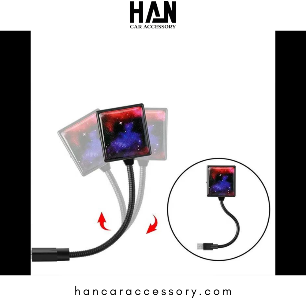 USB Bağlantılı Tavan Yıldız Projektörü – Aracınızda Büyüleyici Bir Atmosfer Yaratın!