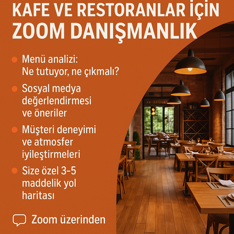 1 Saatte Fark Yaratın: Kafe ve Restoranlar İçin Zoom Danışmanlık
