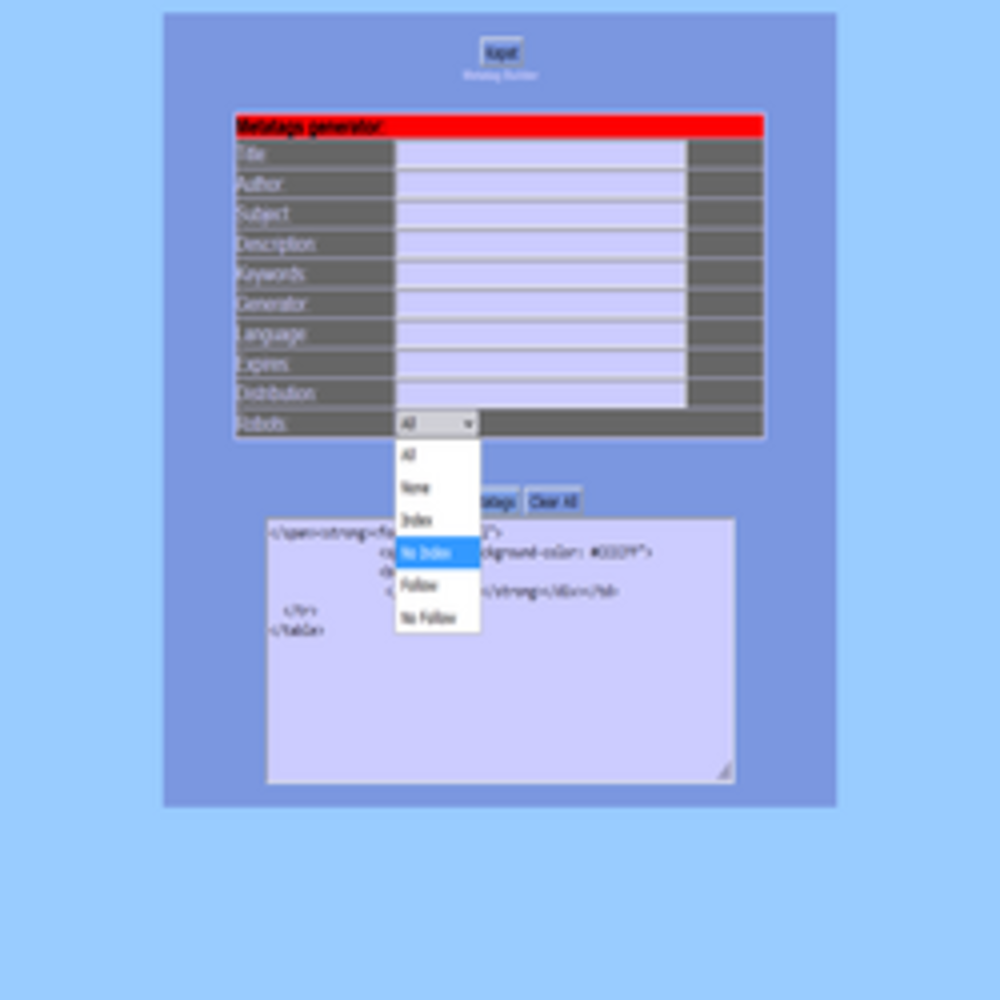 Metatag Builder