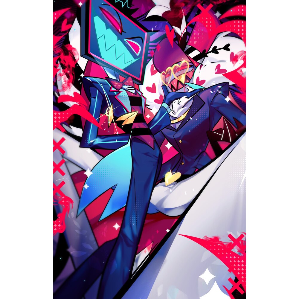 Hazbin Hotel Vox & Valentino Poster | Hazbin Hotel Türkiye