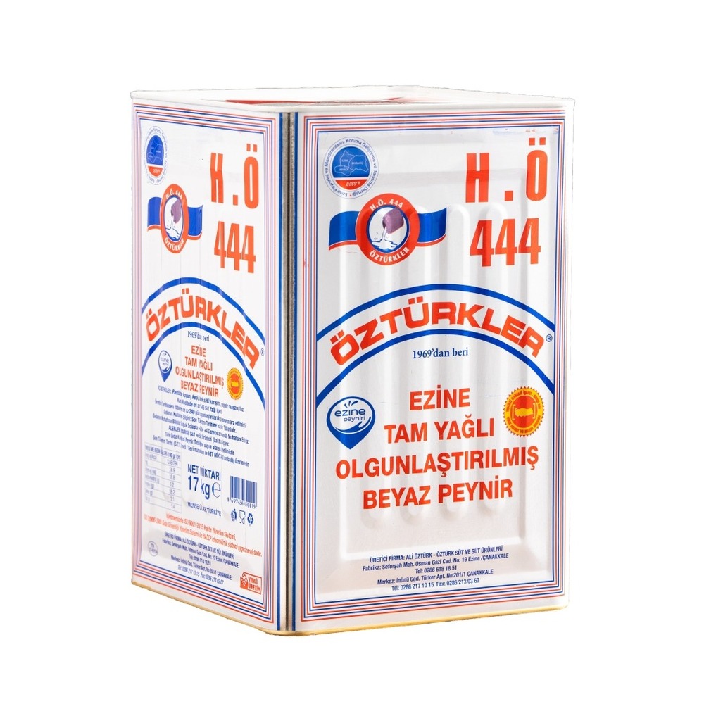 H.Ö 444 Öztürkler Tam Yağlı Olgunlaştırılmış Ezine Peyniri 17 Kg