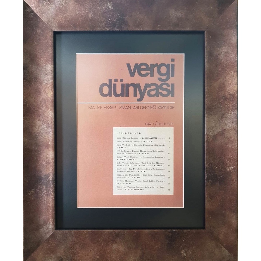 Vergi Dünyası Tablo