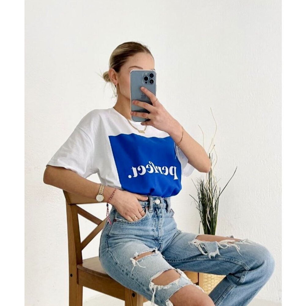 Mavi Basic t-şhirt