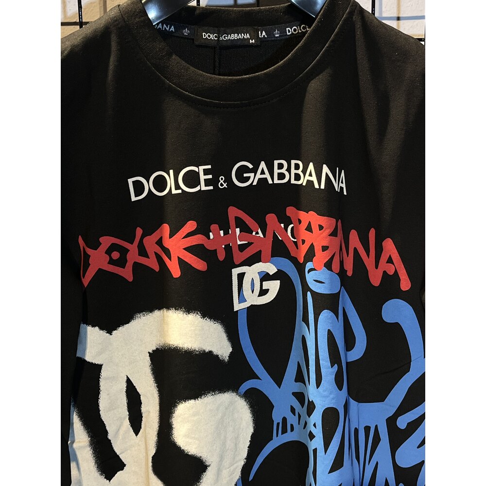 DOLCE GABBANA SİYAH SWEATSHİRT 2 İPLİK | jussowear