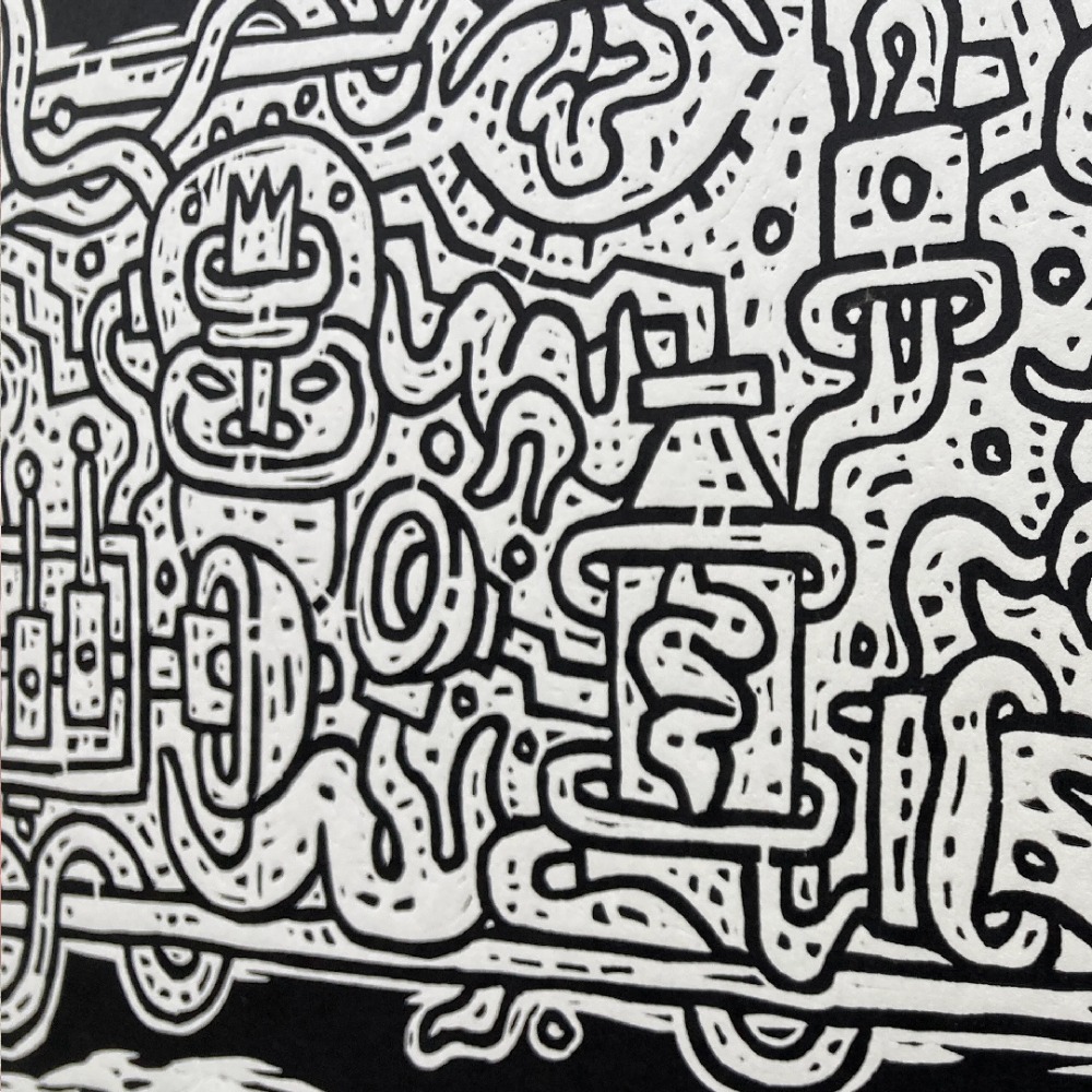Submarine, Linocut print - Edition of 16