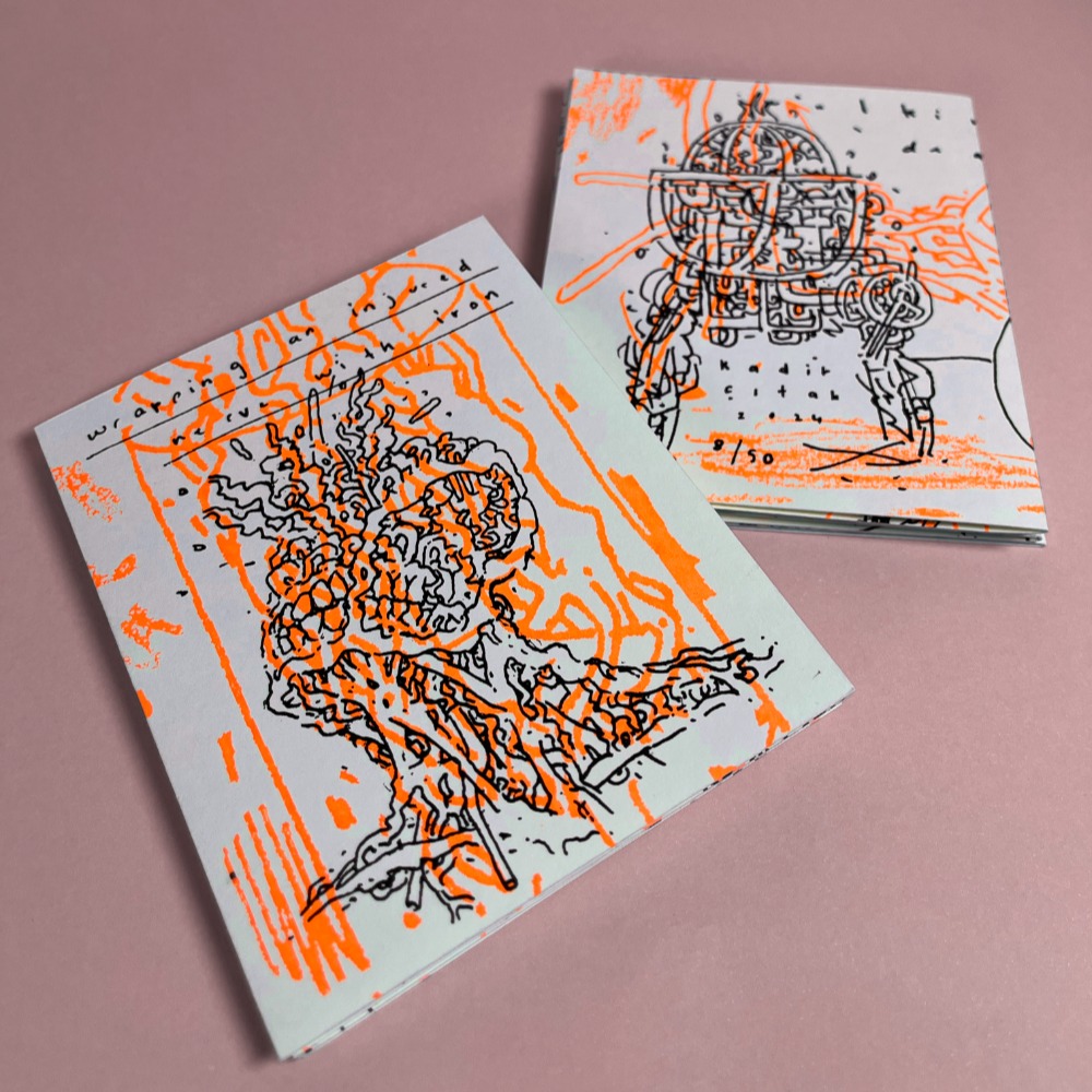 Wrapping an injured nerve with iron, Silkcreen Print Zine
