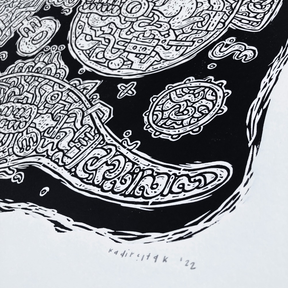 Fishies, Linocut Print - Edition of 24