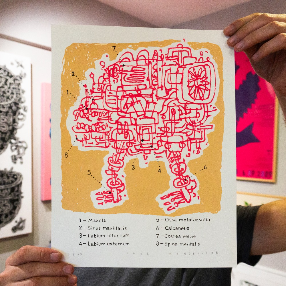 Anatomy of the machine, Silkscreen Print - Edition of 17