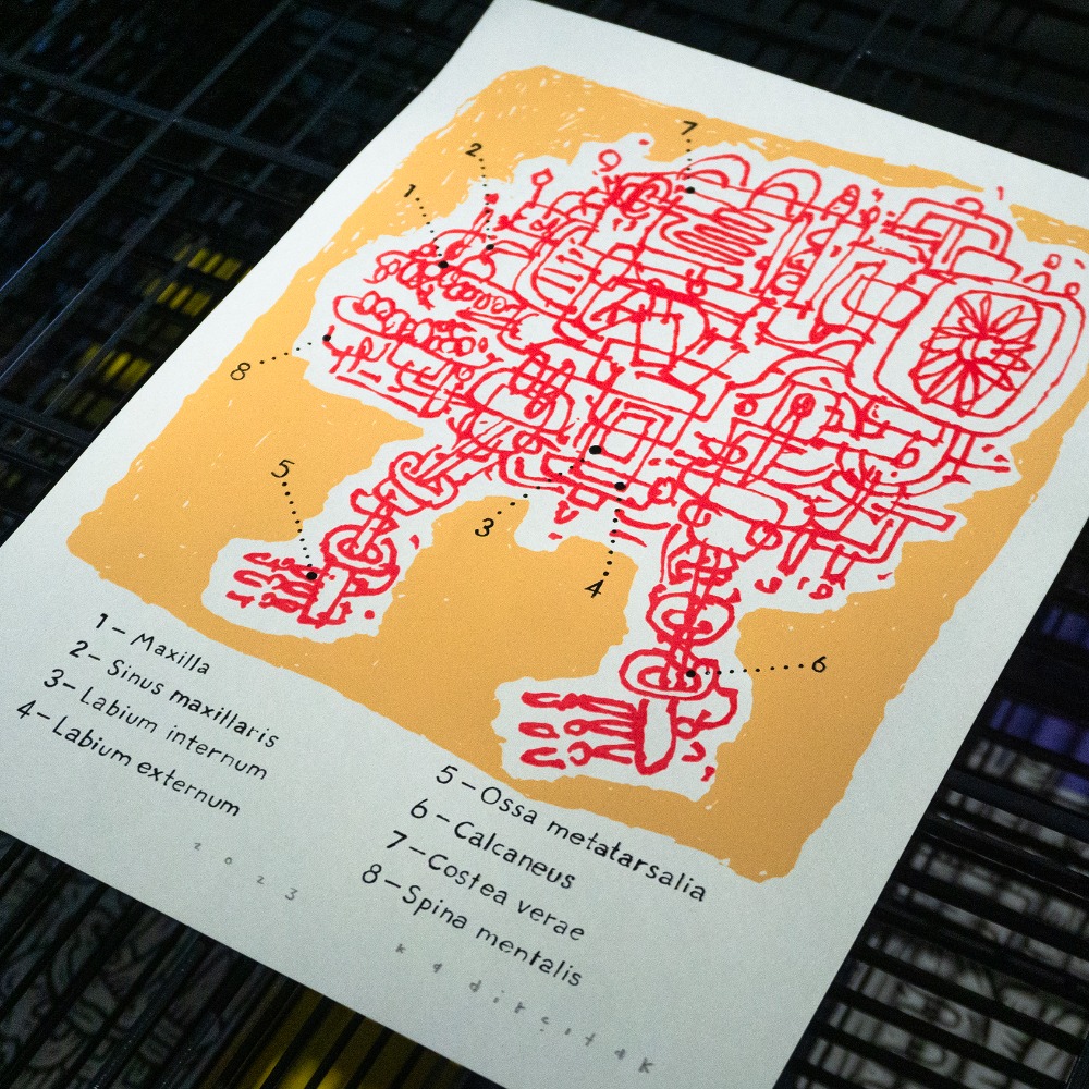 Anatomy of the machine, Silkscreen Print - Edition of 17