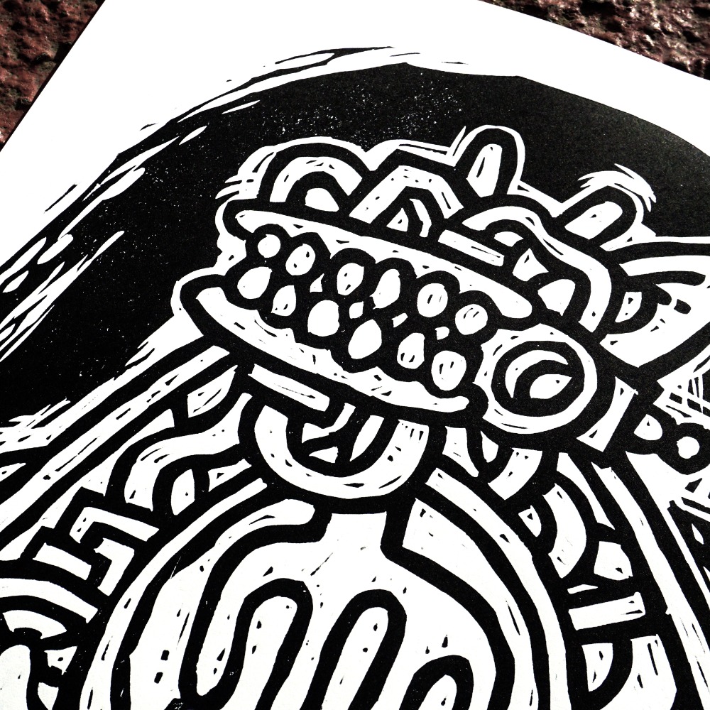 Bird, Linocut Print, Edition of 25