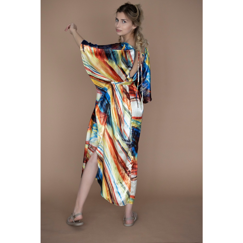 FESTIVAL SKY Çin İpeği Kaftan
