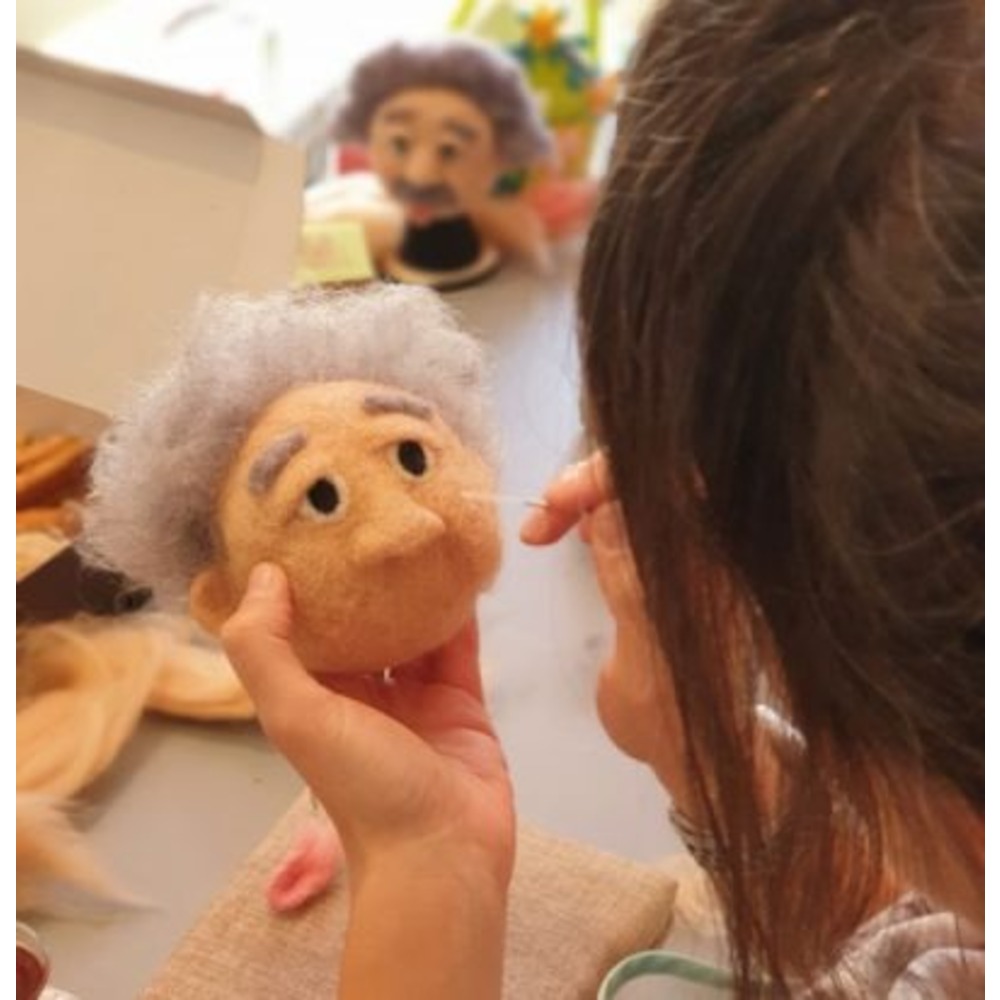 3D Keçe Portre/Yüz Yapımı - Einstein