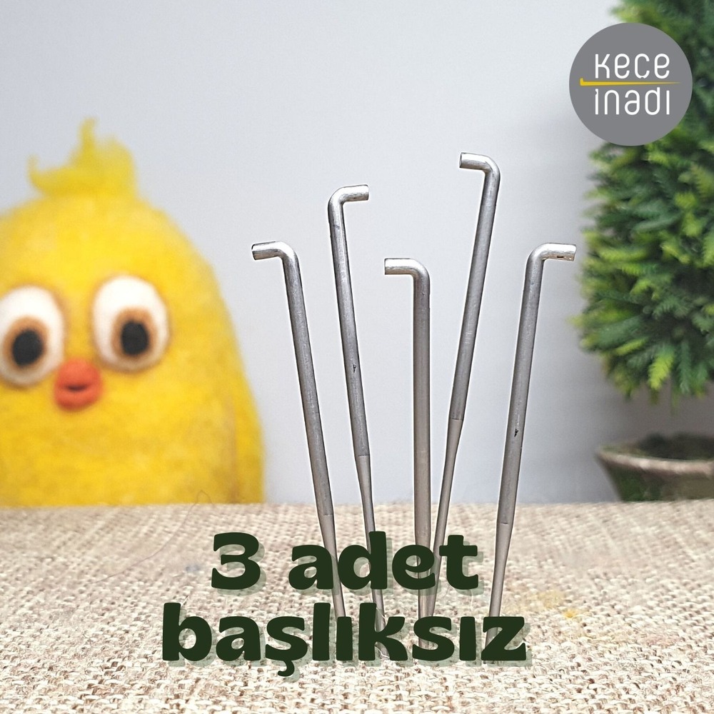 3 adet Başlıksız Keçe İğnesi (Kodu Seçiniz)