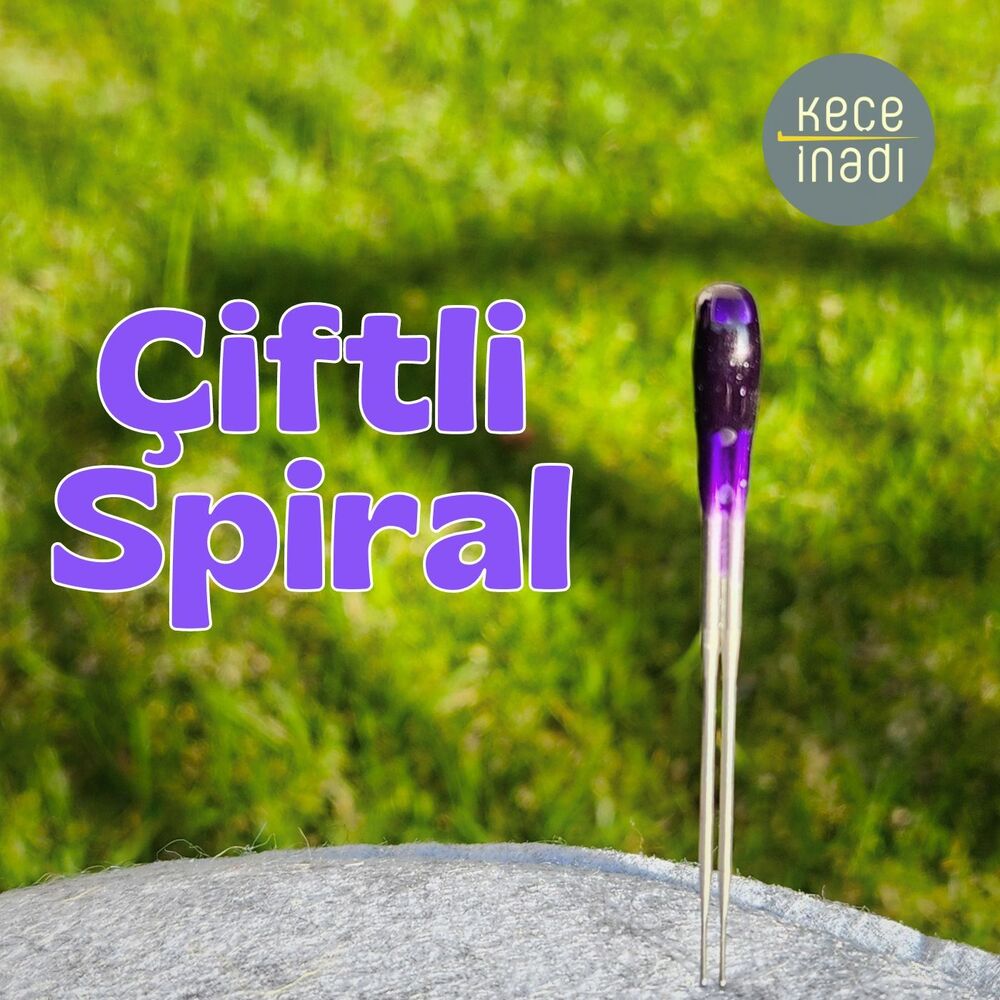 Çiftli Spiral Keçe İğnesi 