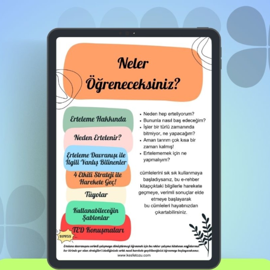 Hayatınızı Ertelemeyin! (Bugün Al, Hemen Başla!)