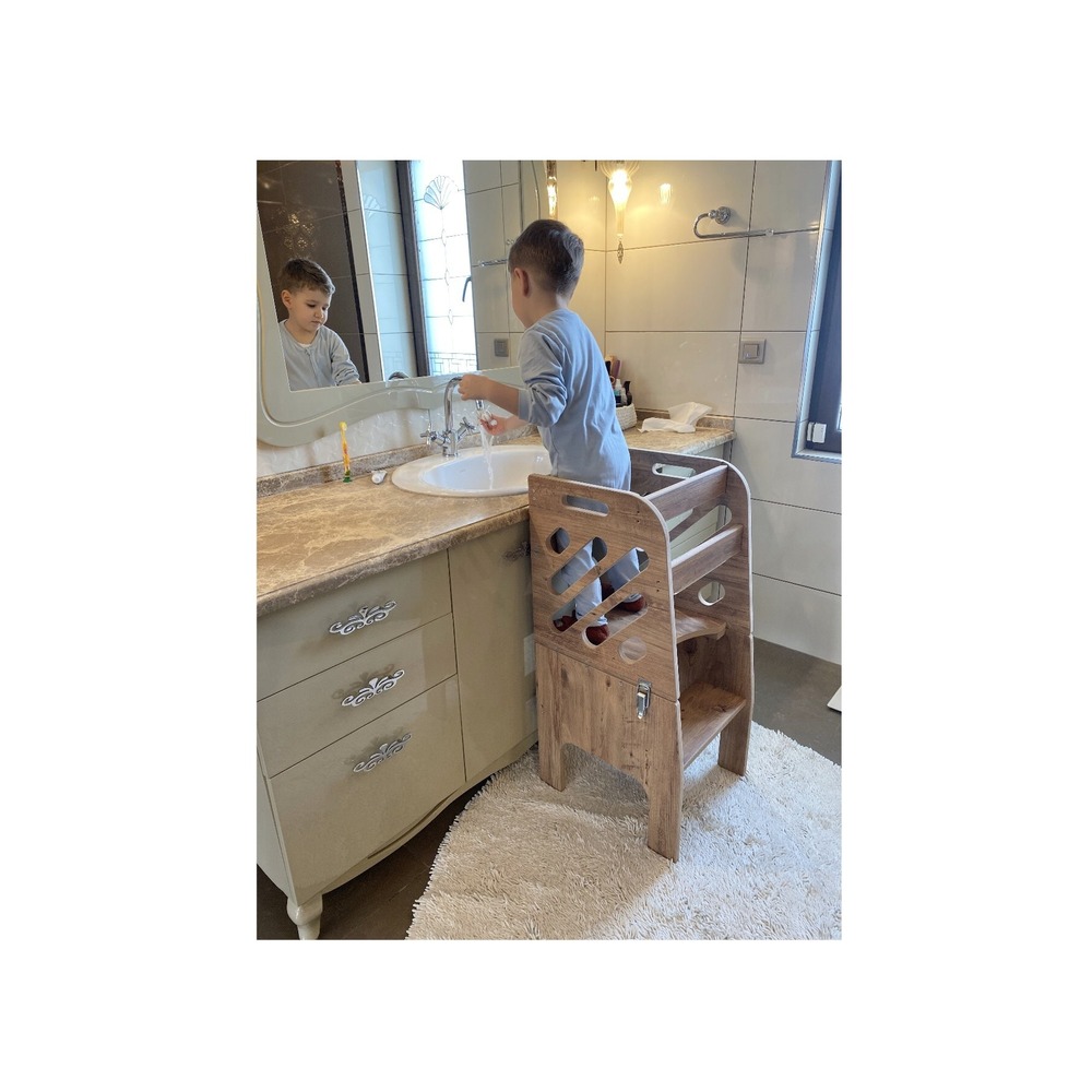 Katlanır Öğrenme Kulesi / Montessori Tower