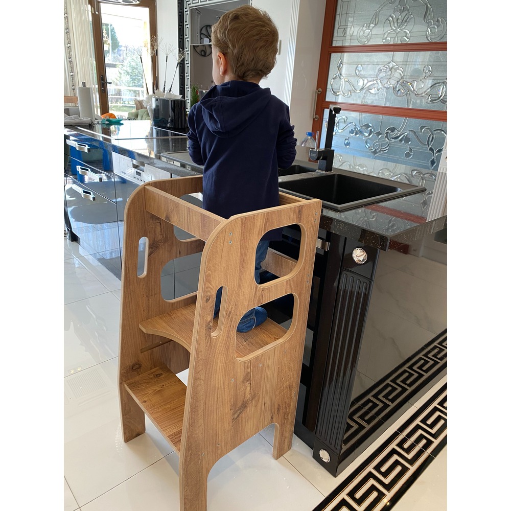 Yükseklik Ayarlı Öğrenme Kulesi / Montessori Tower