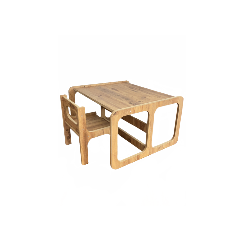 Çocuk Aktivite Masası ve Sandalyesi (1 Adet) / Montessori Desk and Chair