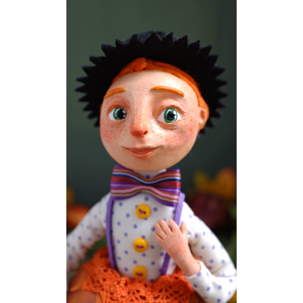 Pumpkin Boy - Halloween Doll 