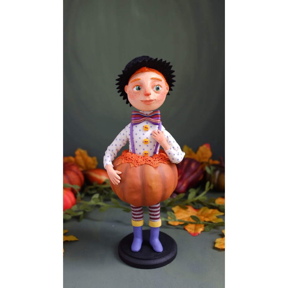 Pumpkin Boy - Halloween Doll 