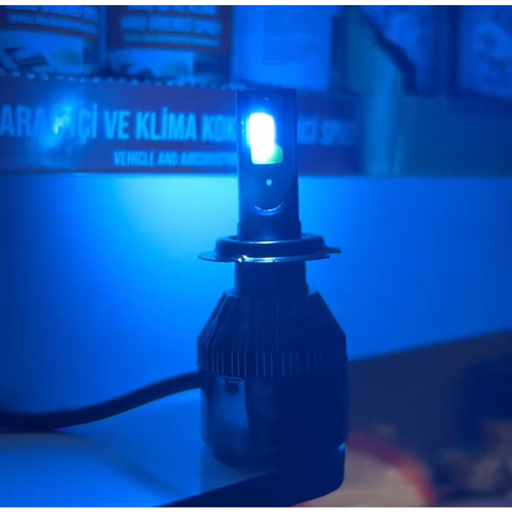 3 RENK H11 BEYAZ BUZ MAVİ LİMON SARI LED XENON BEYAZDA ÇAKAR MODU