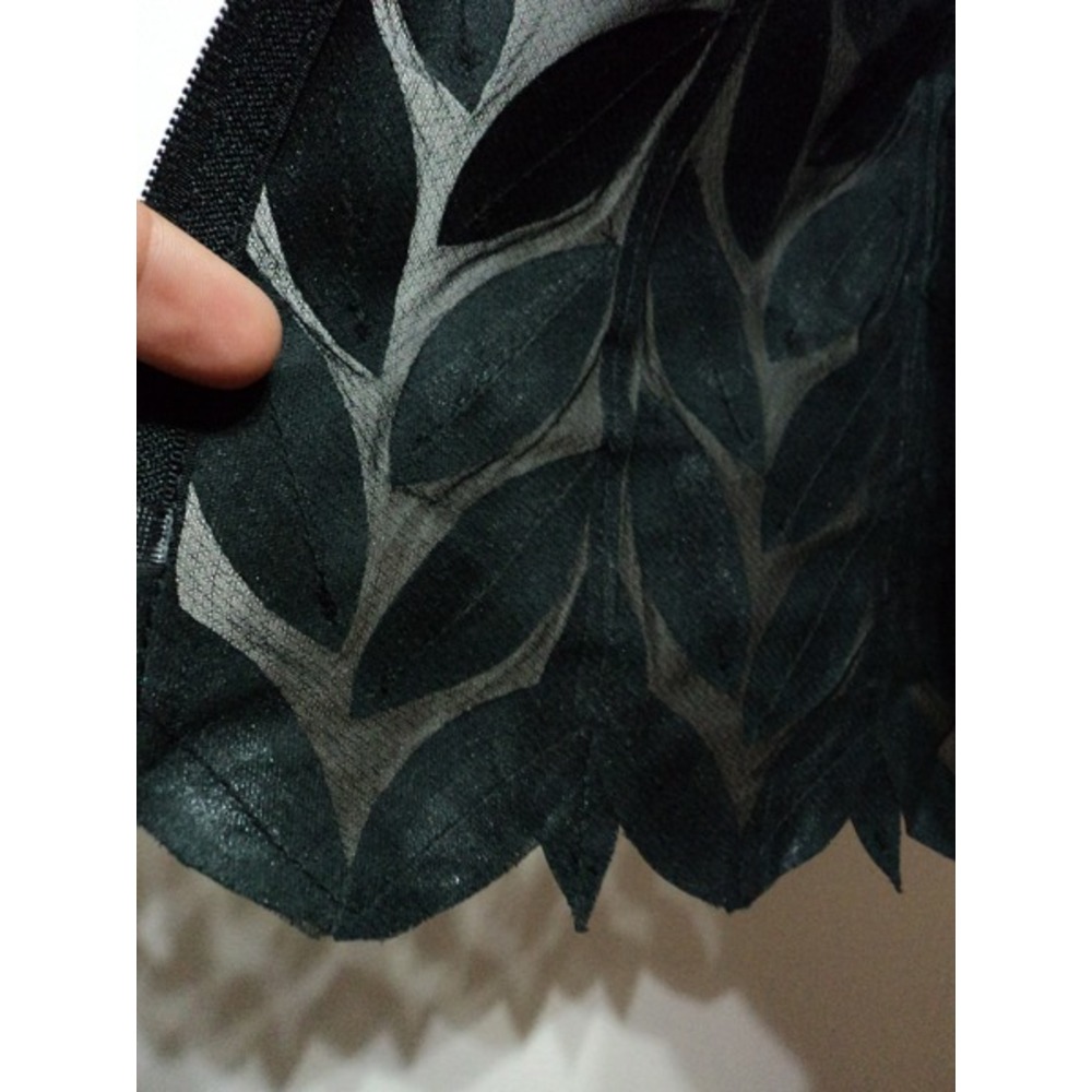 Plus Size Pink Leather Leaf Women Jacket [Design 04]