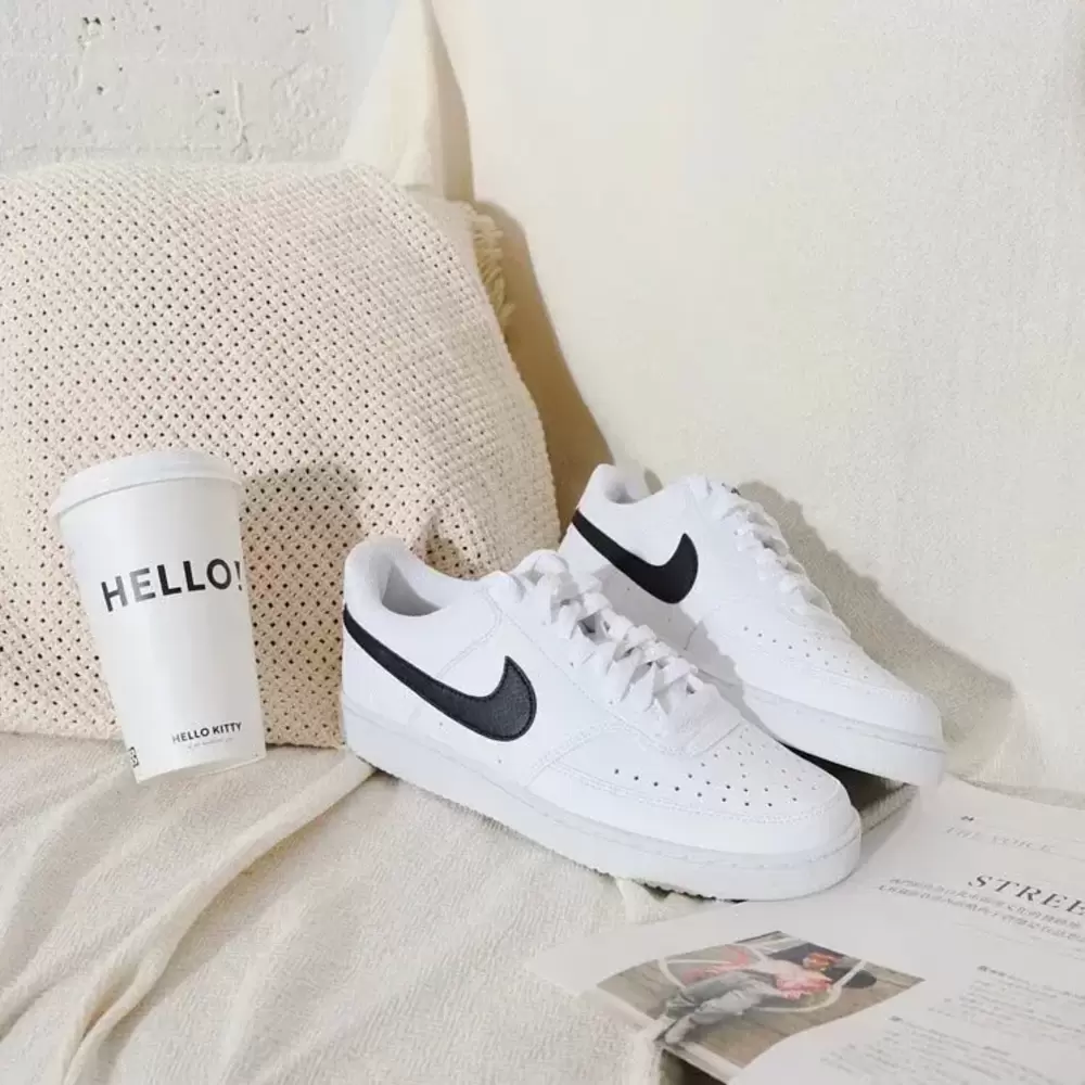 Nike Court Vision Low White Black 3