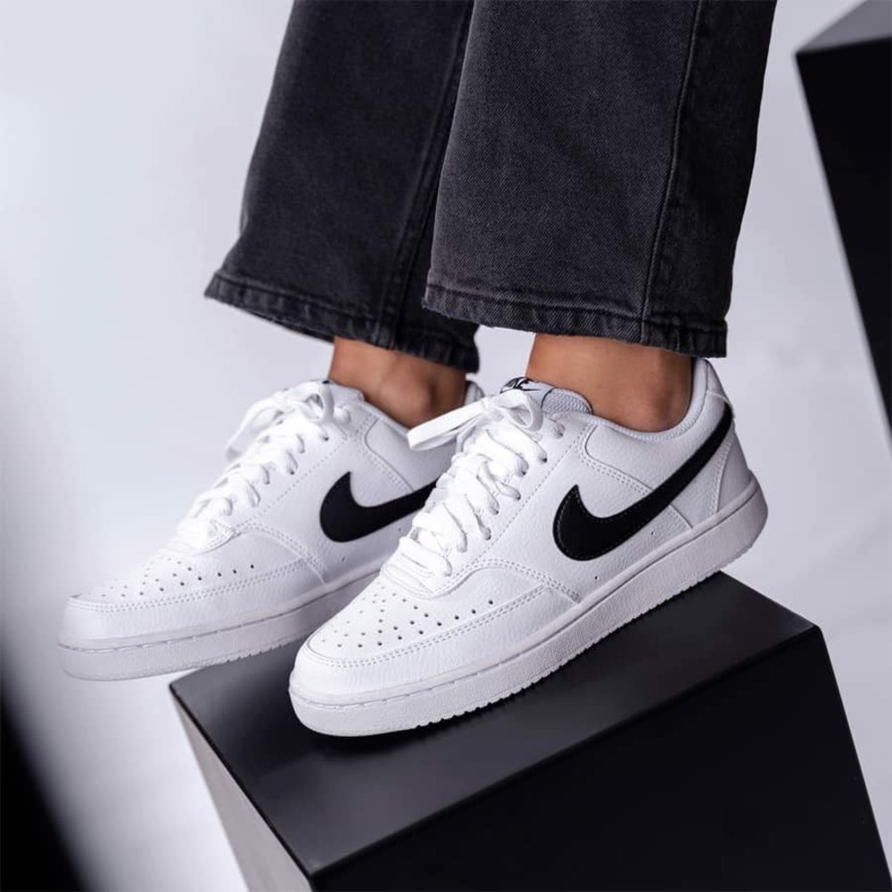 Nike Court Vision Low White Black 1