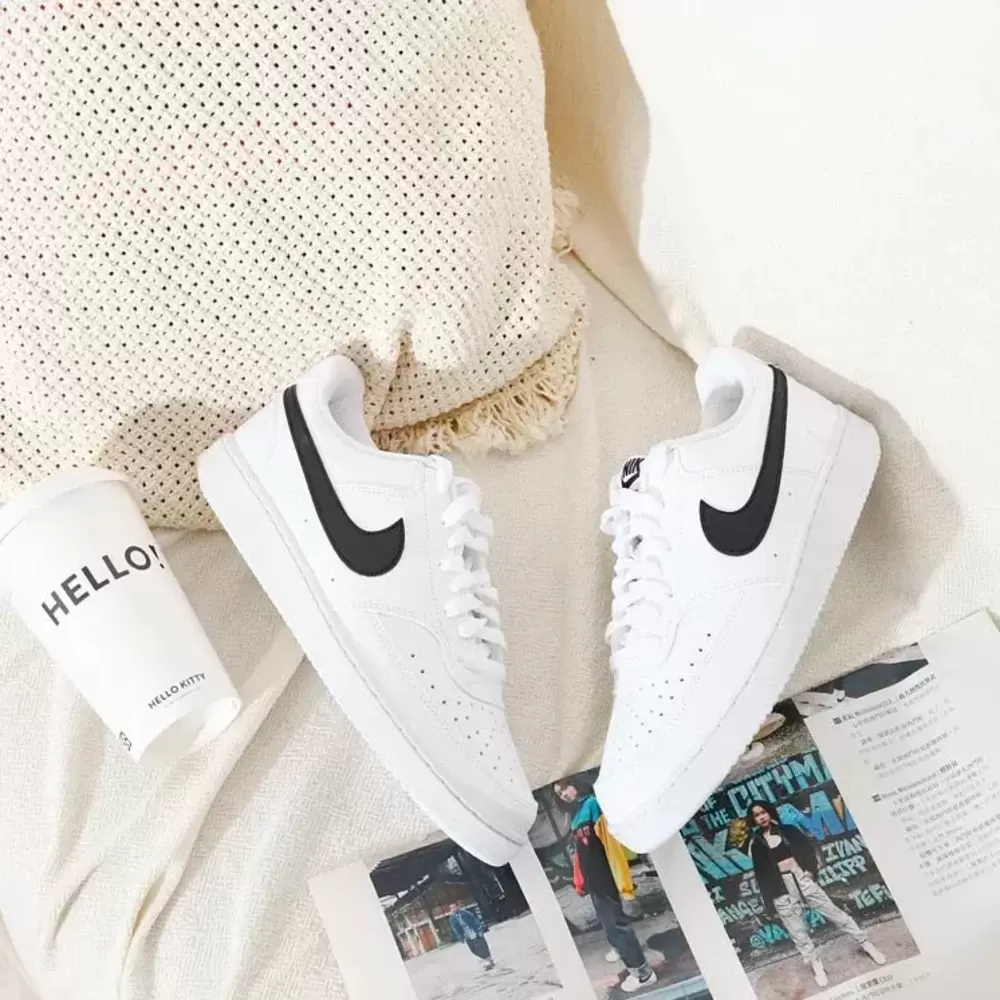 Nike Court Vision Low White Black 2