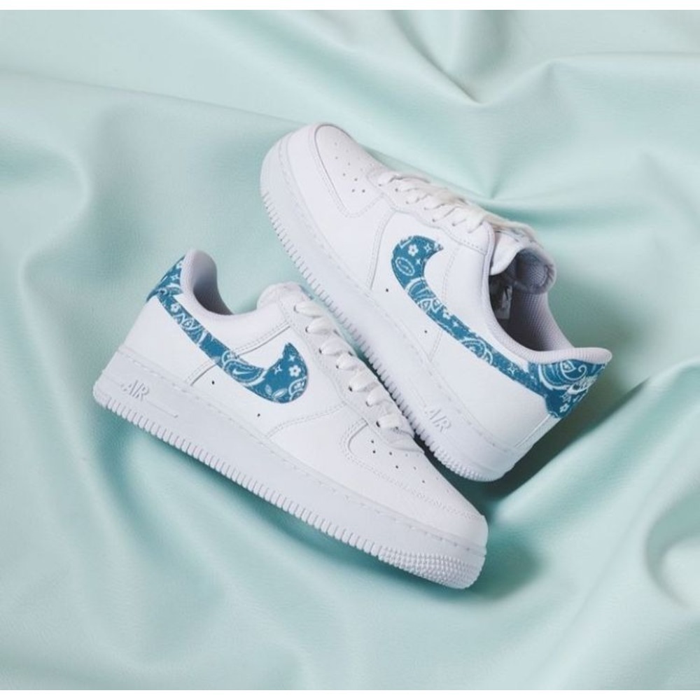 Nike Air Force 1 Low Paisley White Blue 2