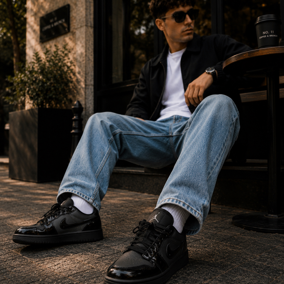 Nike Air Jordan 1 Low SE Black Patenet 1