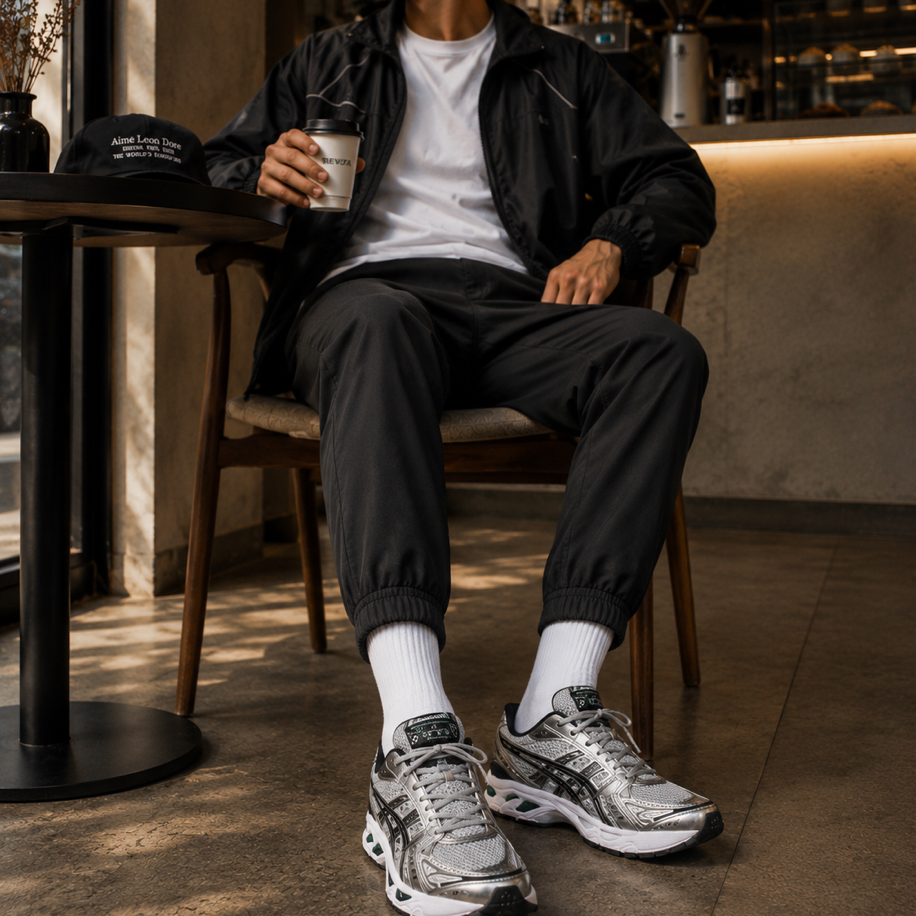 Gel Kayano 14 Silver White Black 4