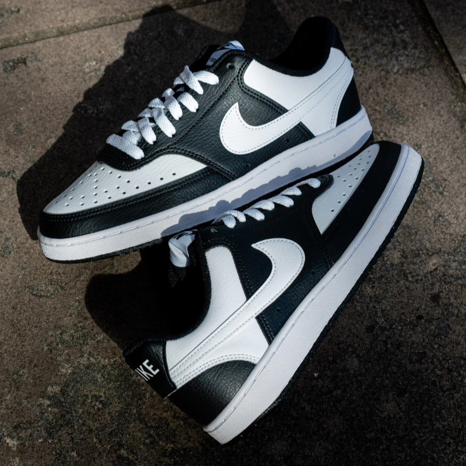 Nike Court Vision Low Dark Black White 2