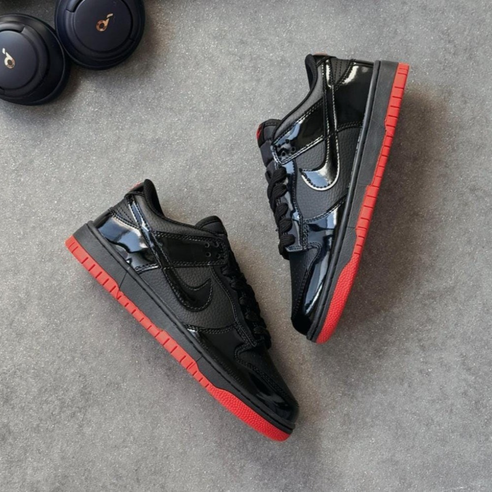 Nike Dunk Low Black Red 1