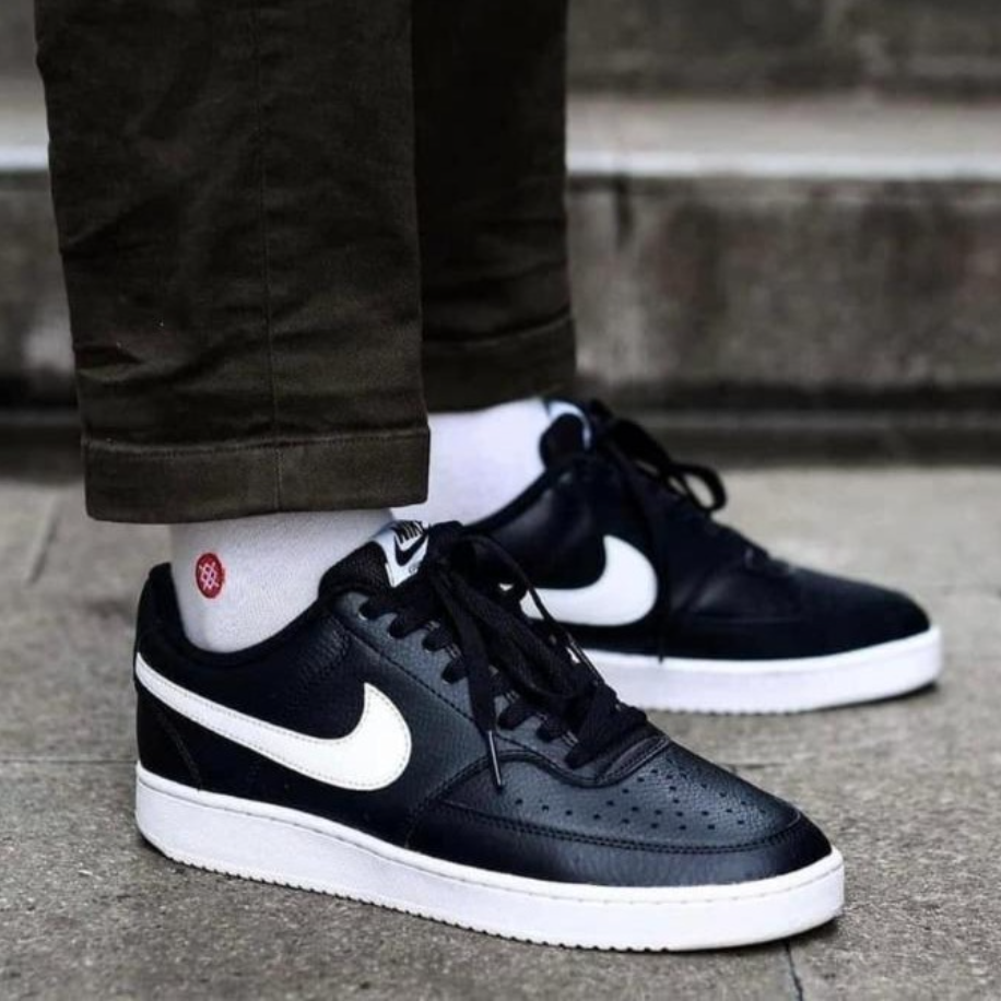 Nike Court Vision Low Black White 1