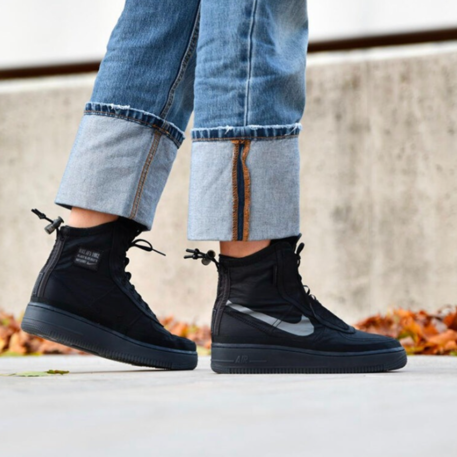 Nike Air Force 1 Shell Black 1