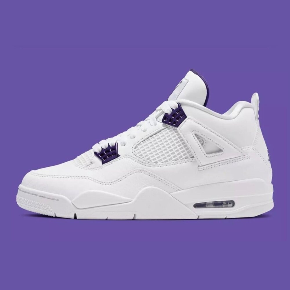 Nike Air Jordan Retro 4 Metallic Court Purple 1